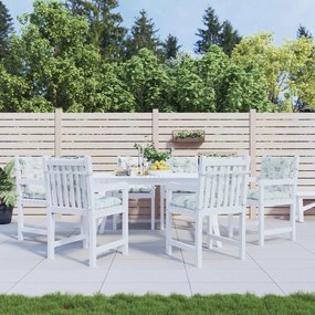 vidaXL Μαξιλάρι Εξωτερικού Χώρου 6 pcs Λευκό 100 x 50 x 7 cm Ύφασμα