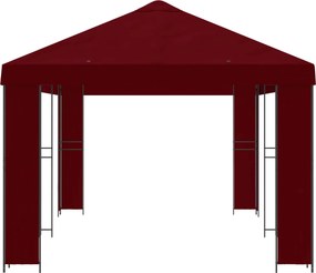 vidaXL Κήπος Γκαζebo 6 x 3 m Μπορντό Πολυεστέρας και Χάλυβας 190