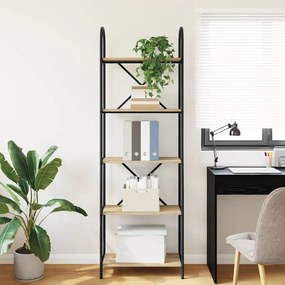 vidaXL Ράφι Βιβλίων Δρύς Sonoma 60 x 30 x 183 εκ Επεξεργασμένο ξύλο