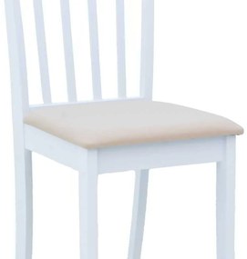 Καρέκλα Houston pakoworld σε λευκή απόχρωση 40x49x94εκ