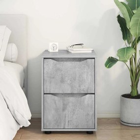 vidaXL Ντουλάπι αποθήκευσης Σκυρόδεμα Γκρι 40 x 48 x 57 εκ