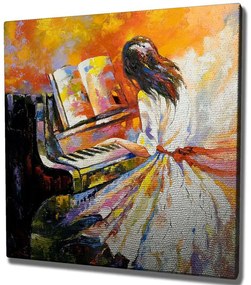 Πίνακας Καμβάς 265VGA1312 45x45cm Multi Wallity Τετράγωνοι Wood, Canvas