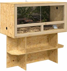 vidaXL Βάση Terrarium Καφέ 100 x 50 x 50 cm OSB