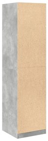 vidaXL Ντουλάπα Γκρι του Σκυροδέματος 50x50x200 εκ. Επεξεργασμένο Ξύλο