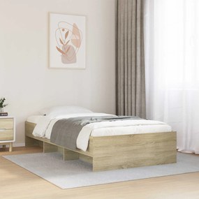 vidaXL Σκελετός Κρεβατιού Sonoma Δρυς 80 x 200 cm Επεξεργασμένο Ξύλο