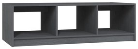 vidaXL Τραπεζάκι Σαλονιού Γκρι 110 x 50 x 34 εκ. από Μασίφ Ξύλο Πεύκου