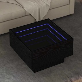 vidaXL Τραπεζάκι σαλονιού Μαύρη δρυς 50 x 50 x 30 εκ
