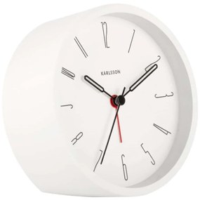 Ρολόι Επιτραπέζιο - Ξυπνητήρι Belle Numbers KA5915WH 11x5x11cm White Karlsson Μέταλλο