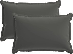 vidaXL Κάλυμμα Μαξιλαριού 2 τμχ. HOUTEN Ανθρακί 30 x 50 cm Πολυεστέρας