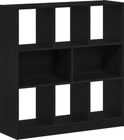 vidaXL Ντουλάπι βιβλίων Μαύρη βελανιδιά 97,5x29,5x100 cm