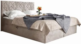 Επενδυμένο κρεβάτι Box 1-Mpez-140 x 200