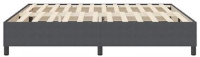 vidaXL Κρεβάτι με ελατήρια Σκούρο γκρι 180 x 200 cm Βελούδο