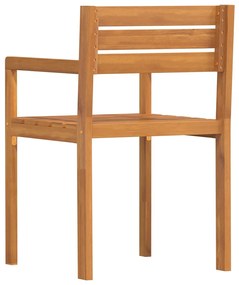 vidaXL Καρέκλες Κήπου 4 τεμ. 50x53x80 εκ. από Μασίφ Ξύλο Ακακίας