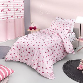 Σεντόνια Μονά (Σετ) Guy Laroche Cherries Ροζ ΧΩΡΙΣ ΛΑΣΤΙΧΟ 165x250