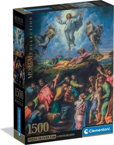 Clementoni Παζλ Museum Collection Raphael: Η μεταμόρφωση 1500 τμχ - Compact Box