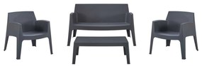 ΣΕΤ LOUNGE 4ΤΜΧ SLEEK HM21275.10 ΓΚΡΙ ΠΟΛΥΠΡΟΠΥΛΕΝΙΟ
