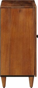 vidaXL Πλαϊνό γραφείο 60 x 33 x 75 cm Στερεό ξύλο μάνγκο Καρυδιά
