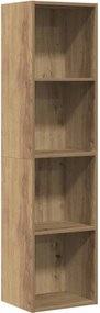 vidaXL Ντουλάπι βιβλίου/ΤV Ντουλάπι Artisan Oak 36x30x143cm