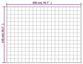 vidaXL Κουβέρτα Βαρύτητας Γκρι 150 x 200 εκ. 11 κ. Υφασμάτινη