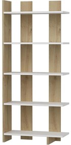 Βιβλιοθήκη Elas 475OLV2122 62x25x150cm White-Oak