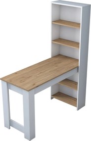 Τραπέζι Κουζίνας Καρυδιά / Λευκό JANO2 120x53,8x153,6