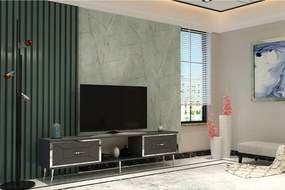 Stewehome Έπιπλο τηλεόρασης με ντουλάπι σε μοντέρνο στιλ 150x29x40 cm