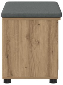 vidaXL Παγκάκι Χαλωρίου με μαξιλάρι Τεχνίτικη Δρυς 60 x 38 x 46 εκ