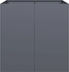 vidaXL Ζαρντινιέρα Ανθρακί 80x80x80 εκ. από Χάλυβα