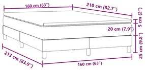 Κρεβάτι Boxspring με Στρώμα Σκούρο Πράσινο 160x210εκ. Βελούδινο - Πράσινο