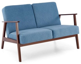 MILANO 2S sofa, blue CASTEL#74 / dark walnut DIOMMI-60-32130