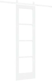 vidaXL Ολισθητή Πόρτα Λευκό 61 x 198.5 εκ. Ξύλο και μέταλλο