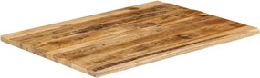 vidaXL Επιφάνεια Τραπεζιού 90x80x3,8 εκ. Live Edge Μασίφ Ξύλο Μάνγκο