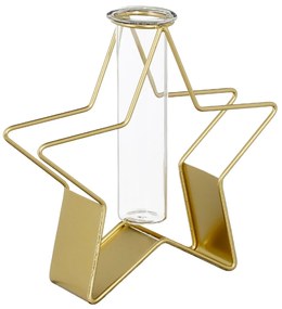 Χριστουγεννιάτικο Κηροπήγιο (19.5x5.5x19) Edelman Flower Gold 1159562