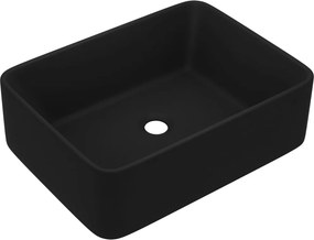 vidaXL Νιπτήρας Πολυτελής Μαύρο Ματ 41 x 30 x 12 εκ. Κεραμικός