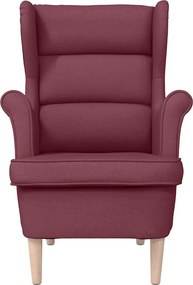 vidaXL πολυθρόνα Wine Red 74x84x100 cm Ύφασμα