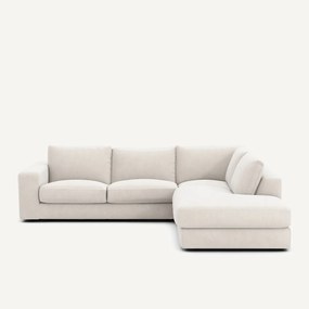 Γωνιακός καναπές από βελούδινο chenille ύφασμα, Skander