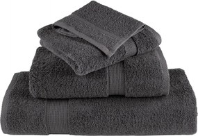 vidaXL Πετσέτες Premium SOLUND 2 τεμ. Ανθρακί 100x200 εκ. 600 γρ./μ²