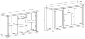 Μπουφές Capel 3D-Prasino