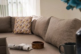 Corner Sofa-Bed Aly Arzilla Right - Brown Brown