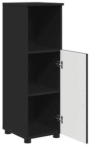 vidaXL Σετ Επίπλων Μπάνιου με συρτάρι 3 pcs Μαύρο 76,5 x 35 x 64 εκ