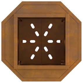 vidaXL Ατμομηχανάρα Χωρίς Καπνό 38x38x51 εκ. Από Weathered Ατσάλι