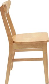 vidaXL Καρέκλες φαγητού 2 pcs Φυσικό 42 x 47.5 x 81 εκ