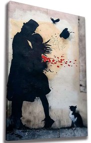 Πίνακας Καμβάς 966BRS1108 70x100cm Multi Wallity Κάθετοι Wood, Canvas
