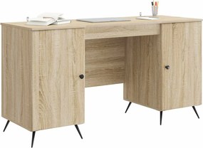 vidaXL Γραφείο Sonoma Δρυς 142,5 x 50 x 75 εκ. Επεξεργασμένο Ξύλο