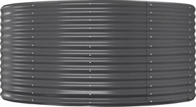 vidaXL Ζαρντινιέρα Ανθρακί 140x140x68εκ Γαλβανισμένος χάλυβας