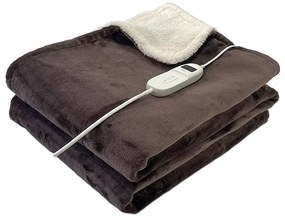 LIFE CUDDLE MOCHA DOUBLE Ημίδιπλη Ηλεκτρική Κουβέρτα Πλενόμενη Καφέ 160W 130x180εκ.