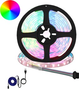 vidaXL Λωρίδα LED 2 pcs Μαύρο και Διαφανές 210 x 0,8 x 0,3 εκ.