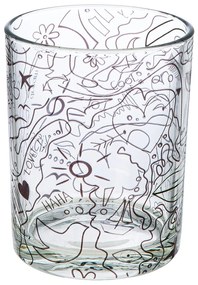 Φανάρι Καταιγίδας -Modern Art- Γυάλινο Μαύρο Clear PU H. 125 cm D. 10 cm