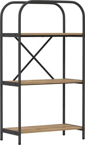 vidaXL Ράφι Βιβλίων 3 επιπέδων 60 x 30 x 109 εκ Επεξεργασμένο ξύλο