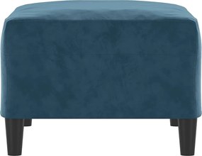 vidaXL Υποπόδιο Μπλε 70x55x41 εκ. Βελούδινο